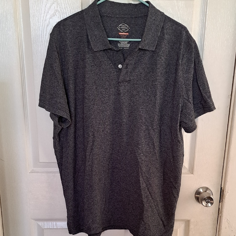 St.johns Bay Charcoal Collar Shirt